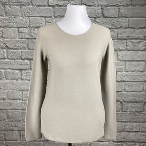 Armani Taupe Ribbed Knit Sweater